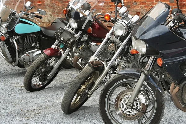 Moderne motorsykler – stockfoto