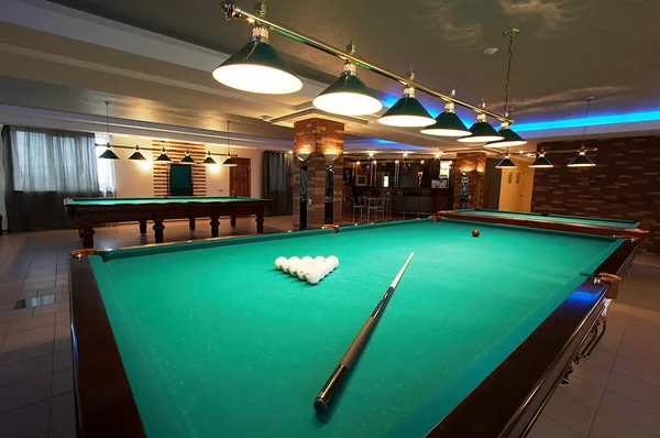 Table for game in billiards — Stock Photo, Image