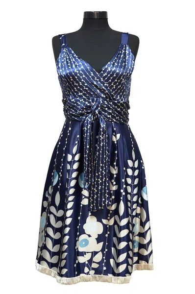 Dark blue female dress — Stock Photo, Image