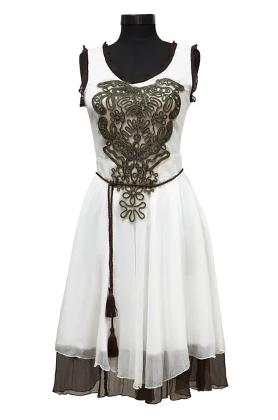 White female dress — Stock Photo, Image