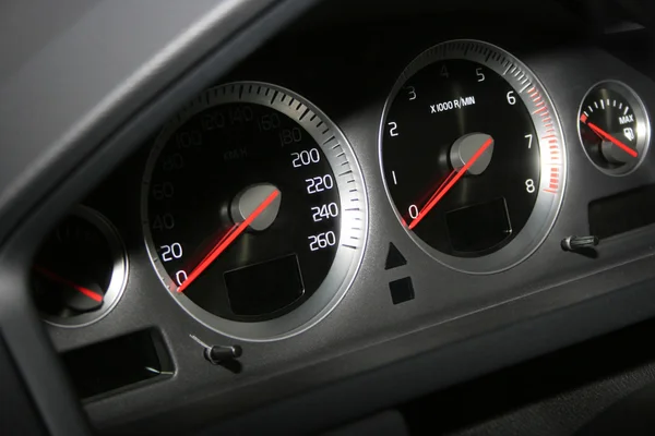 Speedometerr och varvräknare — Stockfoto