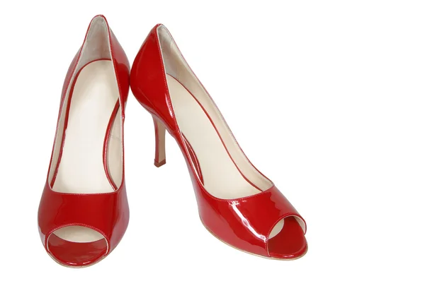 Сучасне червоне взуття — стокове фото