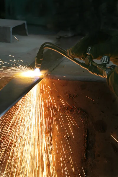 Gas welding — Stock Photo, Image