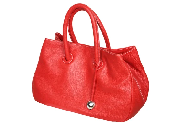 Weibliche rote Tasche — Stockfoto