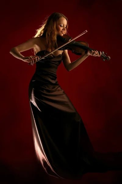 stock image Girl playing the violin