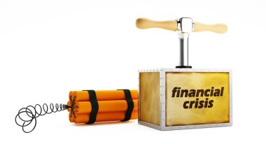 Financial crisis clipart