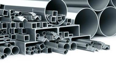 Metallic pipes clipart
