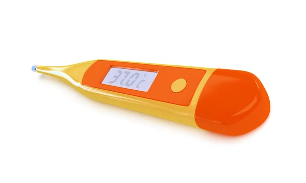 Оранжевый термометр — стоковое фото