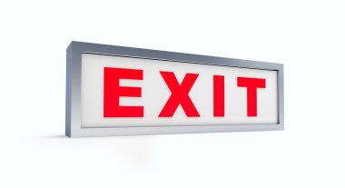 Exit sign clipart