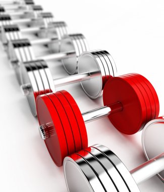 Chrome weights clipart