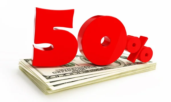 50 Percent — Stock Photo, Image