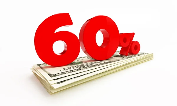 60 por ciento — Foto de Stock