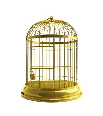 Golden cage clipart