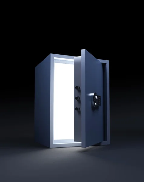Seif open light from a safe — Stock Photo, Image