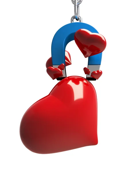 Magnet heart — Stock Photo, Image