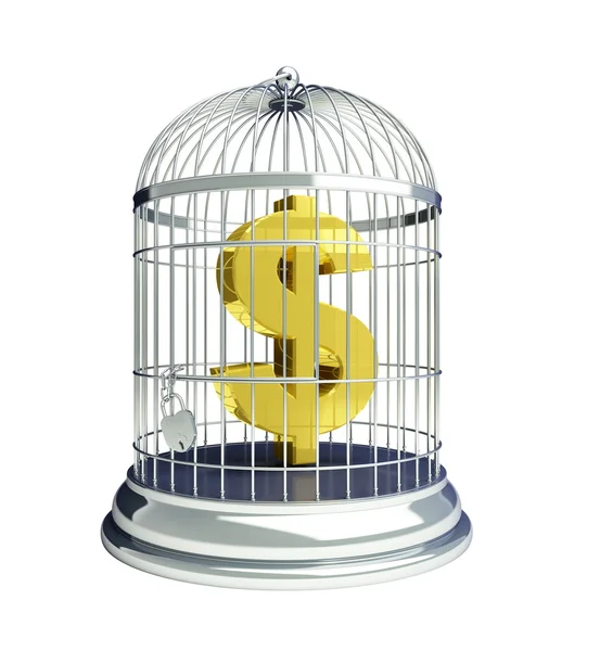 Dollar cage — Stock Photo, Image