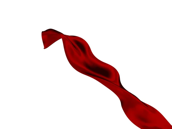 Cutted red ribbon — Stock Photo, Image