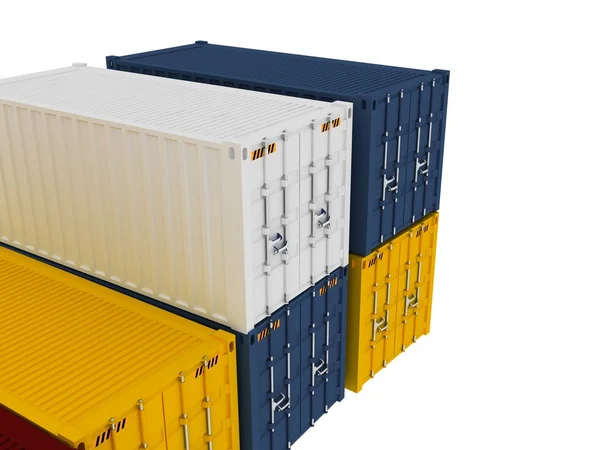 Cargo containers — Stockfoto