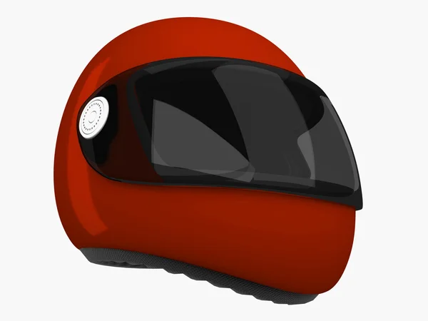Capacete Moto chalé 3D — Fotografia de Stock