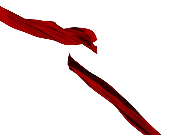 Cut red ribbon — Stock Photo, Image