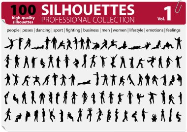 100 siluetleri collection Vol 1