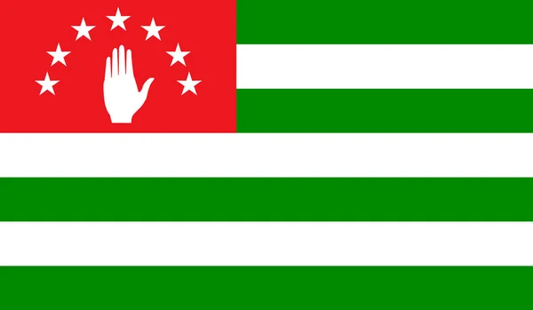Vlajka Abcházie — Stockový vektor