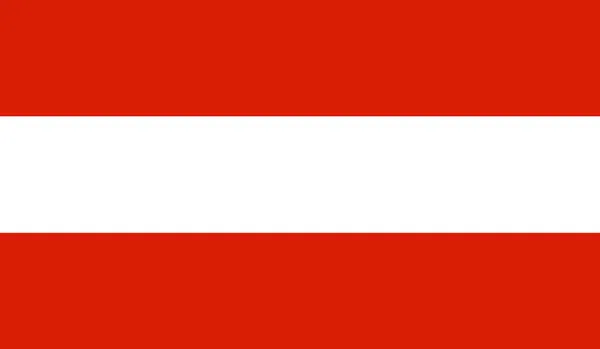 Österreich-Flagge — Stockvektor