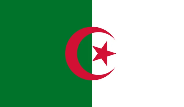 阿尔及利亚国旗 — 图库矢量图片