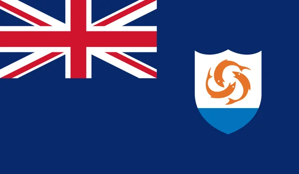 Bandeira de Anguilla — Vetor de Stock