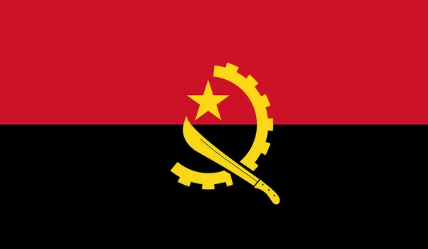 Bandeira de Angola —  Vetores de Stock