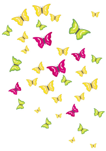 Butterfly swarm — Stock Vector
