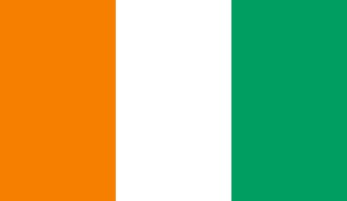 Cote d'Ivoire Flag clipart