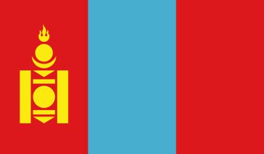 Mongolia Flag clipart