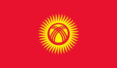 Kyrgyzstan Flag clipart