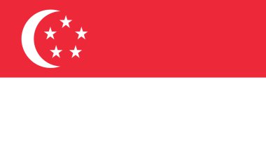Singapore Flag vector illustration clipart