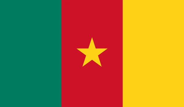 Kamerun-Flagge — Stockvektor