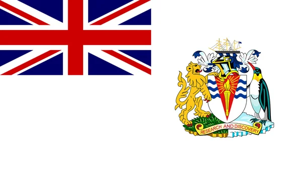 Флаг Британской Антарктической территории — стоковый вектор