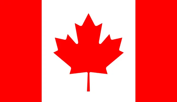 Bandera de Canadá — Vector de stock