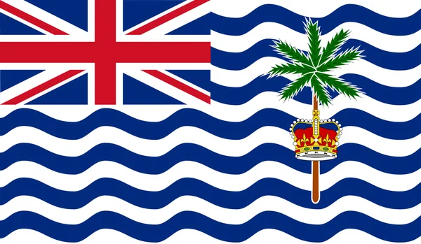 Флаг Британской территории в Индийском океане — стоковый вектор