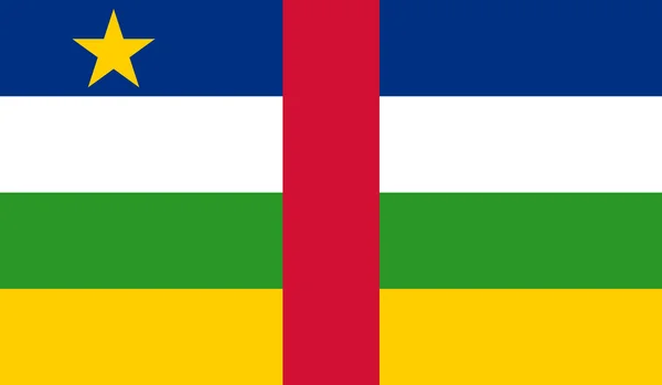 Central African Republic Flag — Stock Vector