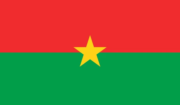 Burkina Faso Flag — Stock Vector