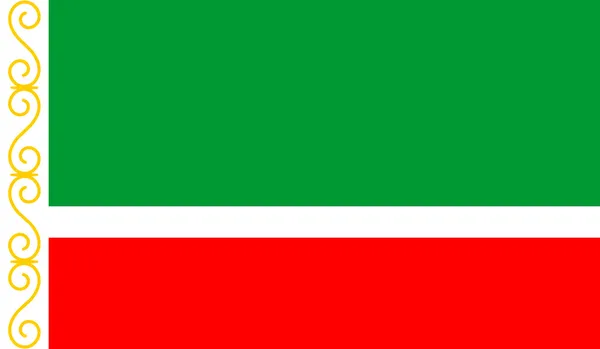 Çeçen Cumhuriyeti bayrağı — Stok Vektör