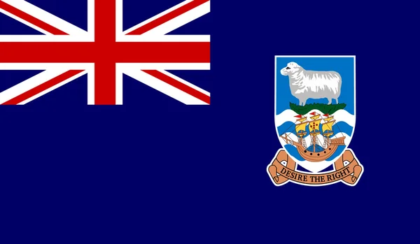 Bandeira das ilhas Falkland — Vetor de Stock