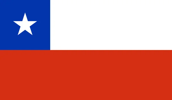 Bandiera Cile — Vettoriale Stock