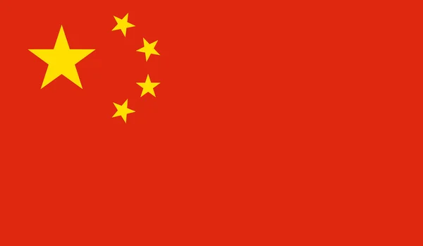 Kina flagga — Stock vektor