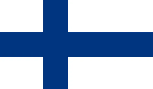 Finlandia Bandiera — Vettoriale Stock