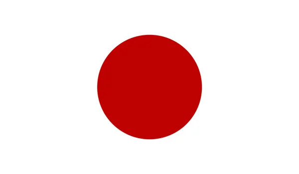 Bandera de Japón — Archivo Imágenes Vectoriales