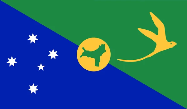 Bandeira da ilha de Natal — Vetor de Stock