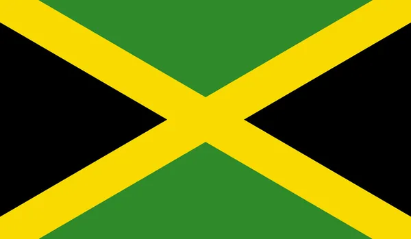 Jamaika bayrağını — Stok Vektör