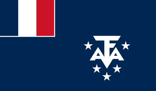 Fransız Güney ve Antarktik toprakları bayrağı — Stok Vektör